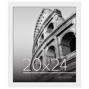 Americanflat Poster Frame in White with Polished Plexiglass - Horizontal and Vertical Formats - Wall Mounted - 20" x 24" - 1 of 4