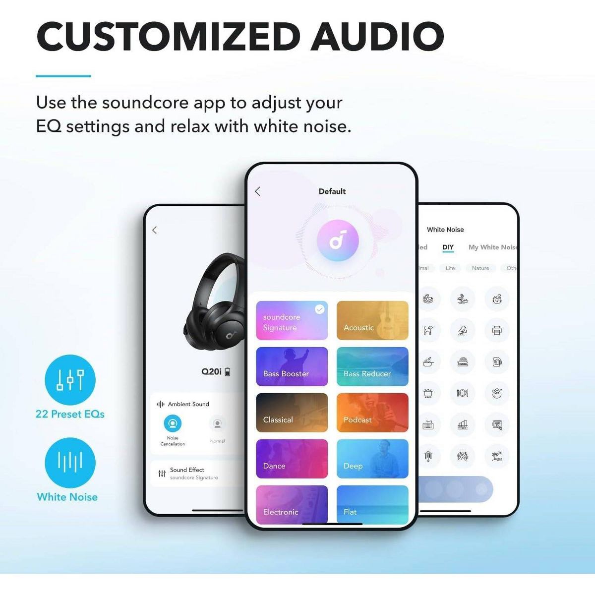 Anker Soundcore Q20i Plus Over-Ear Bluetooth Headphones - Black - thumbnail 4
