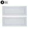 Lavish Home 2PC 60x24 Cotton Bath Rug Set, White - 3 of 4