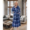 ADR Women's Long Robe, Fleece Plush Robe Woman, Cozy Regular & Plus Size Women's Bath Robe - 2 of 3