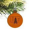 University of Findlay Primary Logo Mini Small Tiny Wood Christmas Tree Holiday Ornament - 3 of 4