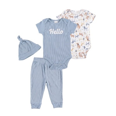 Chick Pea Baby Boy Newborn Essentials Baby bodysuit Set