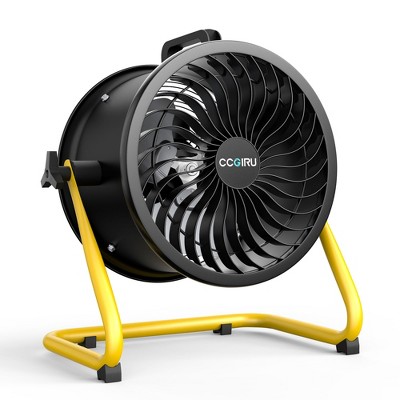 Ihomadore 10" /16" Black Yellow Turbo Drum Fan Box Fans for Industrial Factory