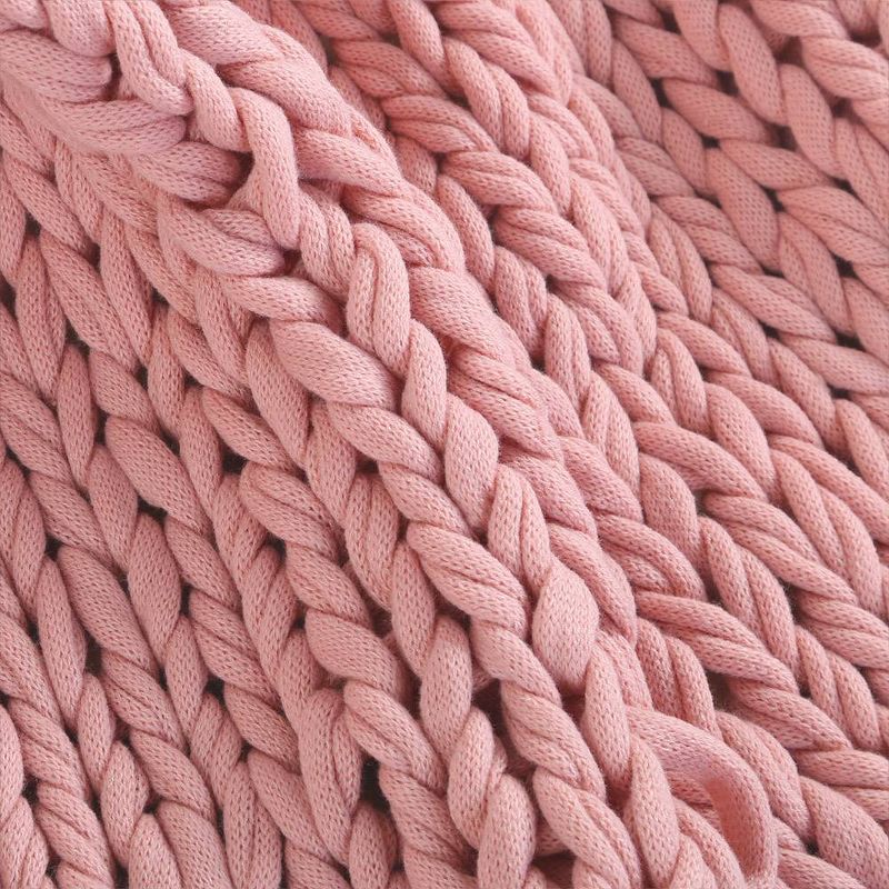 50&#34;x60&#34; Berkshire Acrylic Chunky Knit Sailors Rope Throw Blanket Rose - Berkshire Blanket Home &#38; Co., 2 of 4