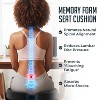 Gel Memory Foam Seat Cushion, Cooling Gel Comfort, Chair Cushions for Back & Sciatica Pain Relief, Tailbone Coccyx Support, Office & Car Seat Cushion - 2 of 4