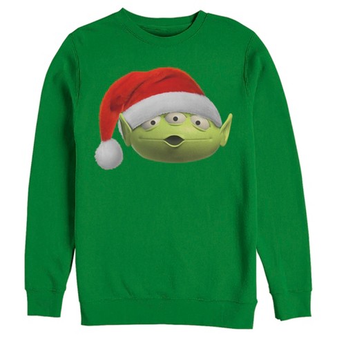 Men's Toy Story Little Green Santa Sweatshirt : Target