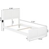 AFI Furnishings Canyon Twin Foundation Bed Frame with Matching Footboard, White - 2 of 4