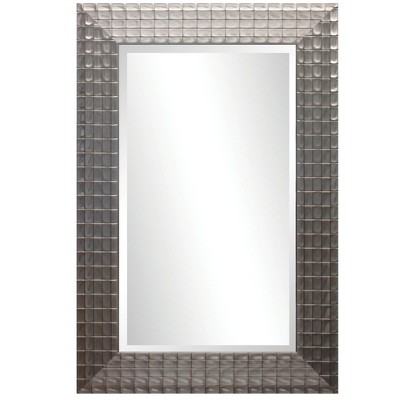 Decorative Wall Mirror with Beveled Edge Silver - Yosemite Home Decor