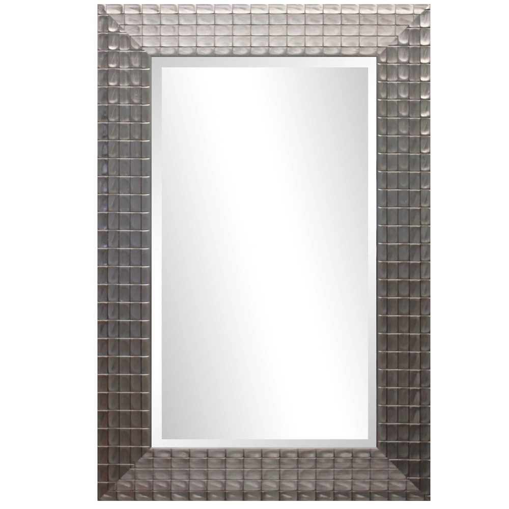 Photos - Wall Mirror Decorative  with Beveled Edge Champaign - Yosemite Home Decor: