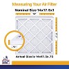Filter King 14x17.5x1 Air Filter | 4-PACK | MERV 13 HVAC Pleated A/C Furnace Filters | MADE IN USA | Actual Size: 14 x 17.5 x .75" - 2 of 4