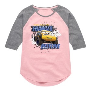 Girls' - Cars -  Shirt Tail Raglan Graphic T-shirt - 1 of 3