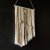 Hand Woven Yarn with Metal Bells Wall Art Cotton, Wood Dowel & Jute by Foreside Home & Garden - 2 of 4
