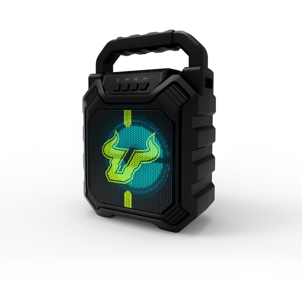 SOAR Collegiate LED ShockBox Wireless Bluetooth Speaker with FM radio- South Florida Bulls
