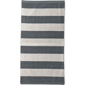 Lands' End Cabana Rugby Stripe Beach Towel - 1 of 2