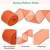 Unique Bargains Burlap Wired Edge Durable Thick Fabric Ribbons for DIY Crafts 1 Pc - 2 of 4