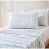 Lush Décor Twin XL 4pc Botanical Leaf and Floral Sheet Set Blue - 3 of 4