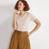 Lands' End Women's Relaxed Supima Cotton V-Neck T-Shirt - 4 of 4