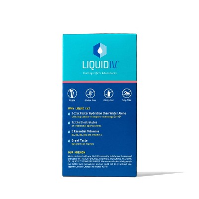 Liquid I.V. Hydration Multiplier Vegan Powder Electrolyte Supplements - Strawberry Lemonade - 0.56oz/10ct_1