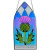 Slickblue Set of 2 Hanging Glass Panels – Welsh & Scottish Symbols for Home Accent or Gift Idea - 2 of 4
