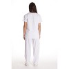 Just Love Solid Stretch Scrub Set for Women Stretchy Mock Wrap Top and Cargo Pants - 3 of 3