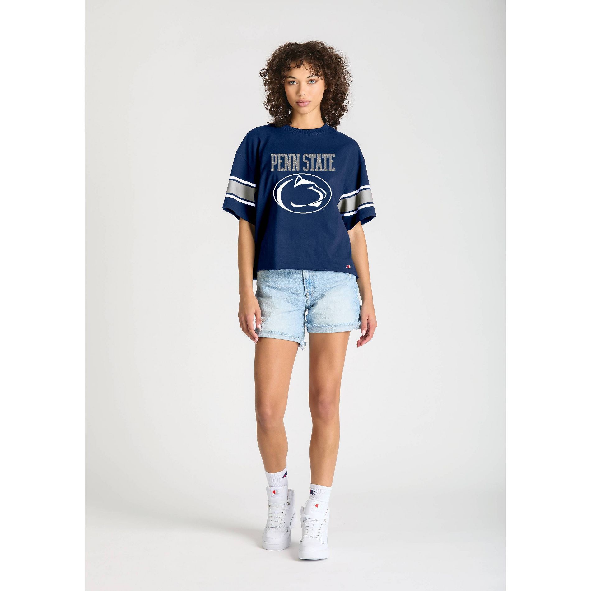 NCAA Penn State Nittany Lions Women's Champion Sequin Print T-Shirt - S