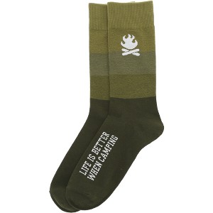 Pavilion Gift Company - Camping - M/L Unisex Crew Sock - Socks - 1 of 4