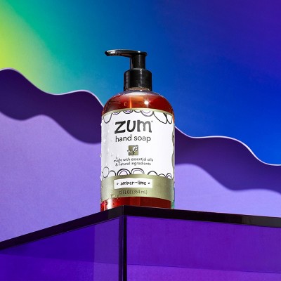Zum Amber & Lime Hand Soap - 12oz: Paraben-Free, Sulfate-Free, Phthalate-Free, Gluten-Free