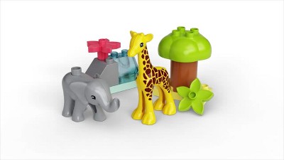 Lego duplo 10971 animali dell'africa, giochi educativi per bambini dai 2  anni con elefante giocattolo e tappetino da gioco - Toys Center