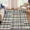 Modern Area Rugs Washable Plaid Floor Cover with Non-Slip Backing - 4 of 4