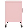 vidaXL Storage Cabinet Pink 23.6"x13.8"x22" Steel - 4 of 4