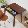Tangkula Folding Dining Table for 4 People w/ Hidden Storage Rubber Wood Frame for Kitchen - 2 of 4
