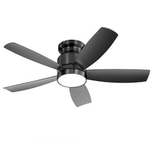 TOBILI 42 Inch Flush Mount Ceiling Fans with LED Light 22W and 5 ABS Fan Blades for Bedroom - 1 of 4