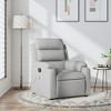 vidaXL Light Gray Massage Recliner Chair - Fabric Armchair with Manual Recline, Vibration Massage, Side Pocket - 2 of 4