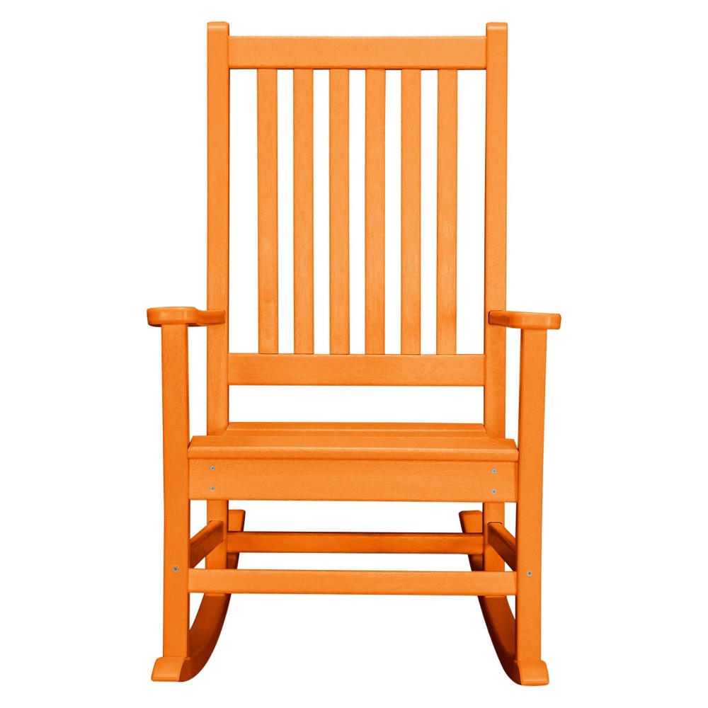 Photos - Garden Furniture POLYWOOD St. Croix Rocking Chair - Tangerine Orange