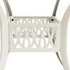 vidaXL Patio Table White 35.4"x35.4"x29.1" Cast Aluminum - 4 of 4
