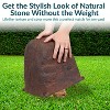 Sunnydaze Outdoor Flat-Top Polyresin Landscape Rock Septic Cover with Stakes - 3 of 4