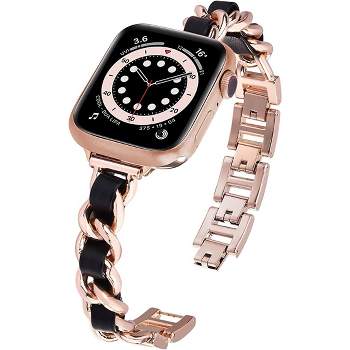 Apple Watch Bands  Women Dressy Charms Metal Strap for iWatch with Bl –  Mistystars