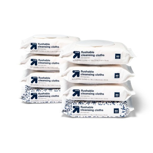 Flushable Cleaning Cloths Fresh Scent 8pk 60ct Up Up Target