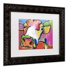 Trademark Fine Art Pat Saunders-White Fuschia Strata Matted Framed Art - 3 of 4