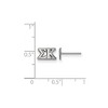 Black Bow Jewelry Sterling Silver Sigma Kappa Greek Life Stud Earrings - 2 of 3