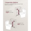 VASAGLE Bathroom Cabinet, Slim Bathroom Storage Cabinet, Toilet Paper Holder and Brush Compartment, Sliding Doors, Adjustable Shelves, - 4 of 4