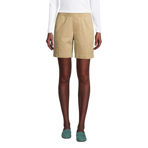 Lands' End Women's Pull On 7" Chino Shorts - image 1 of 4