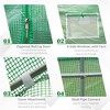 NicBex 15'x6'x7' Arched Greenhouse Tunnel Greenhouse with Roll-Up Windows, Zippered Door, PE Cover for Outdoor Backyard, Green - 4 of 4