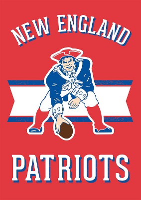 New England Patriots NFL Vintage Linen Garden Flag