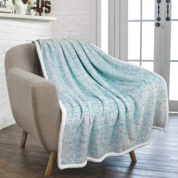 PAVILIA Fleece Plush Microfiber Throw Blanket for Couch, Sofa and Bed, Reversible