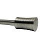 Versailles Sculpted Corset Finial Steel Heavy Duty Curtain Rod Set for Windows Antique Pewter - 3 of 4