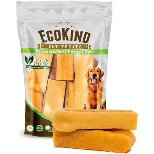 EcoKind Pet Treats Premium Gold Yak Chews - Ordorless, Long Lasting Chews for all Breeds - 1 of 4
