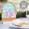 Big Dot of Happiness Spring Easter Bunny - Happy Easter Party Double-Sided 5 x 7 inches Cards - Table Numbers - 1-20 - 2 of 4