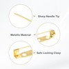 Unique Bargains Durable Multipurpose Iron Badge Brooch Pin Backs Safety Clasp 60 Pcs - 2 of 4