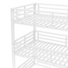 Twin Over Twin Over Twin Bunk Bed with Safety Guardrails - 4 of 4